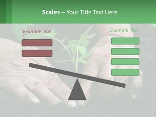 A Person Holding A Plant In Their Hands PowerPoint Template