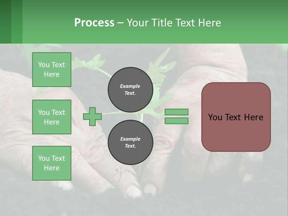 A Person Holding A Plant In Their Hands PowerPoint Template