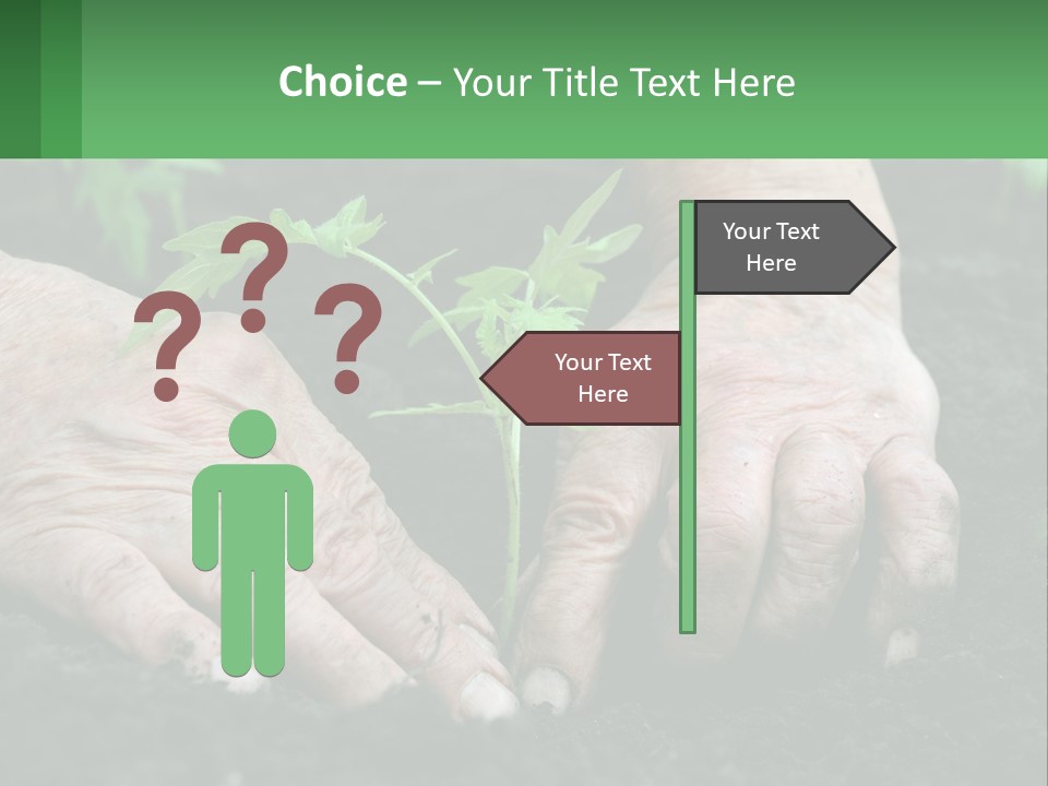 A Person Holding A Plant In Their Hands PowerPoint Template