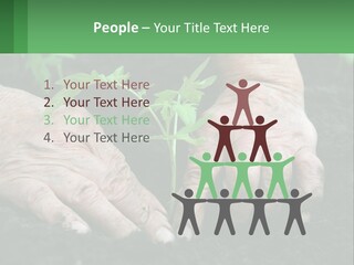 A Person Holding A Plant In Their Hands PowerPoint Template