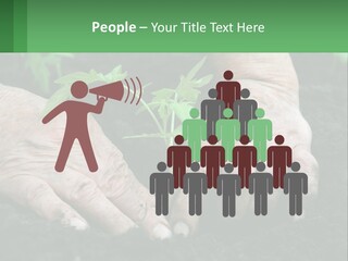 A Person Holding A Plant In Their Hands PowerPoint Template