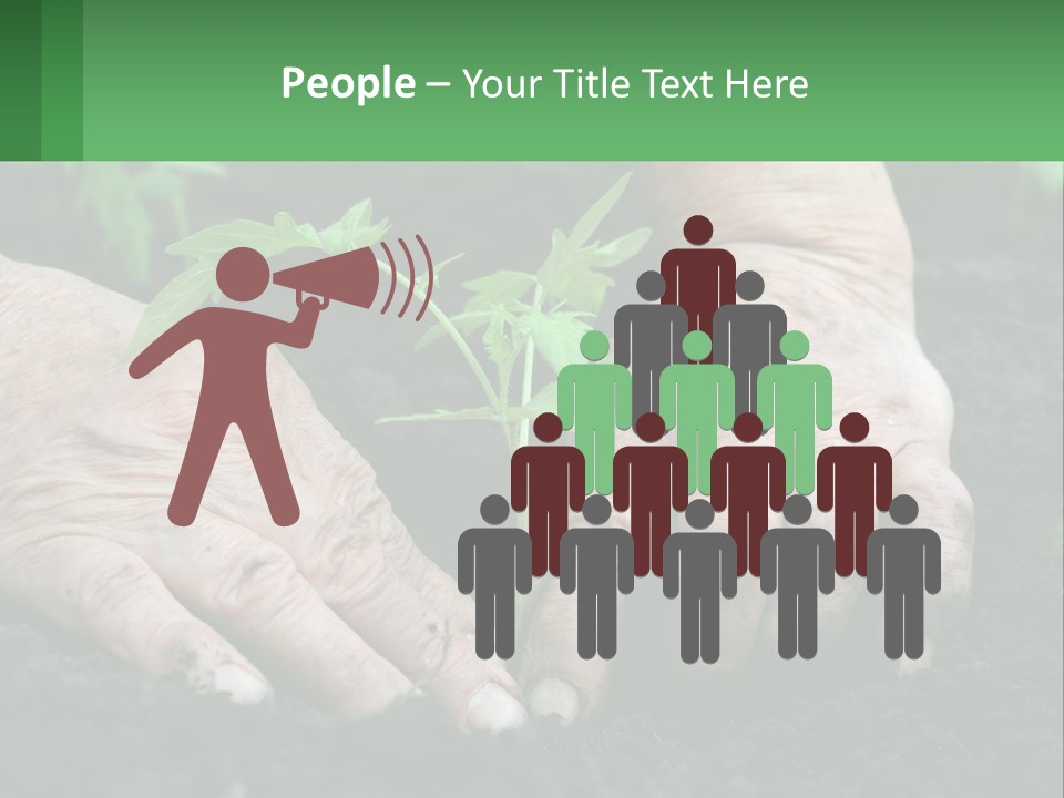 A Person Holding A Plant In Their Hands PowerPoint Template
