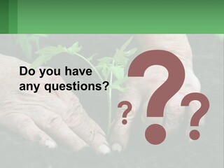 A Person Holding A Plant In Their Hands PowerPoint Template