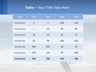 A Man Running On The Beach With The Ocean In The Background PowerPoint Template