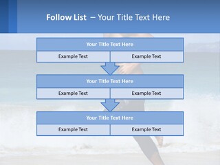 A Man Running On The Beach With The Ocean In The Background PowerPoint Template