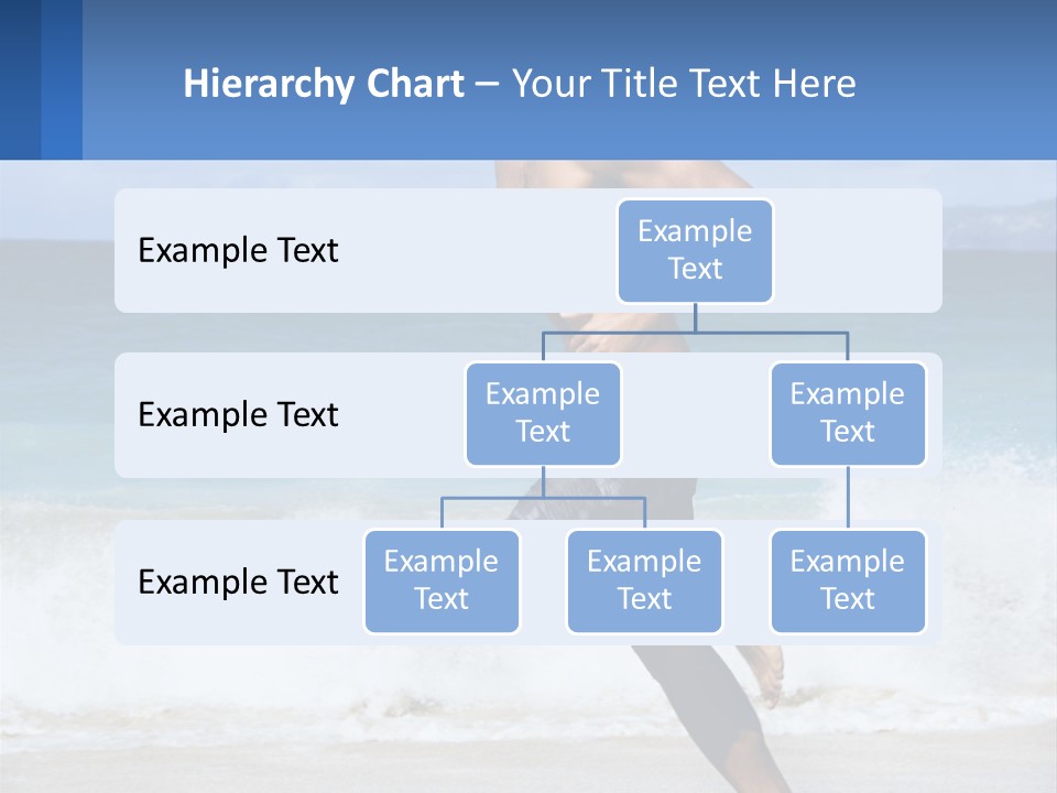 A Man Running On The Beach With The Ocean In The Background PowerPoint Template