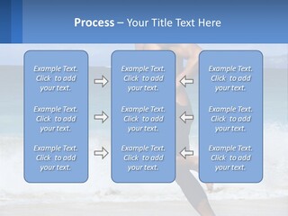 A Man Running On The Beach With The Ocean In The Background PowerPoint Template