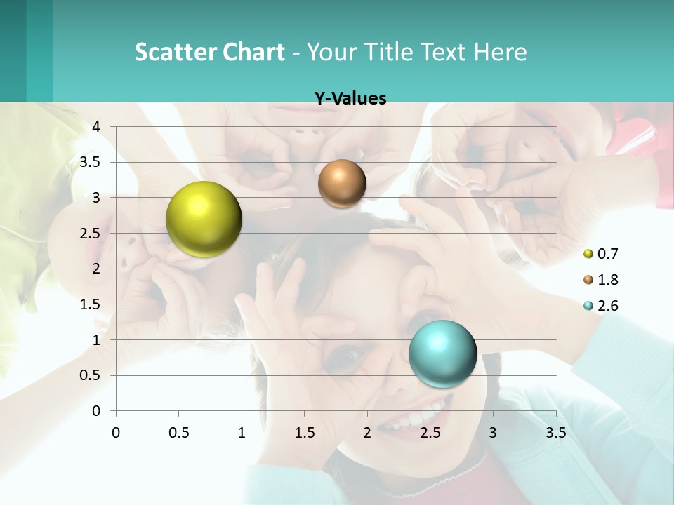 A Group Of Children Holding Their Hands Together PowerPoint Template