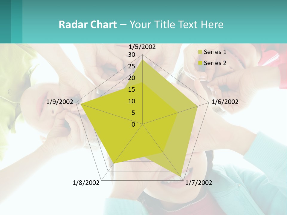 A Group Of Children Holding Their Hands Together PowerPoint Template