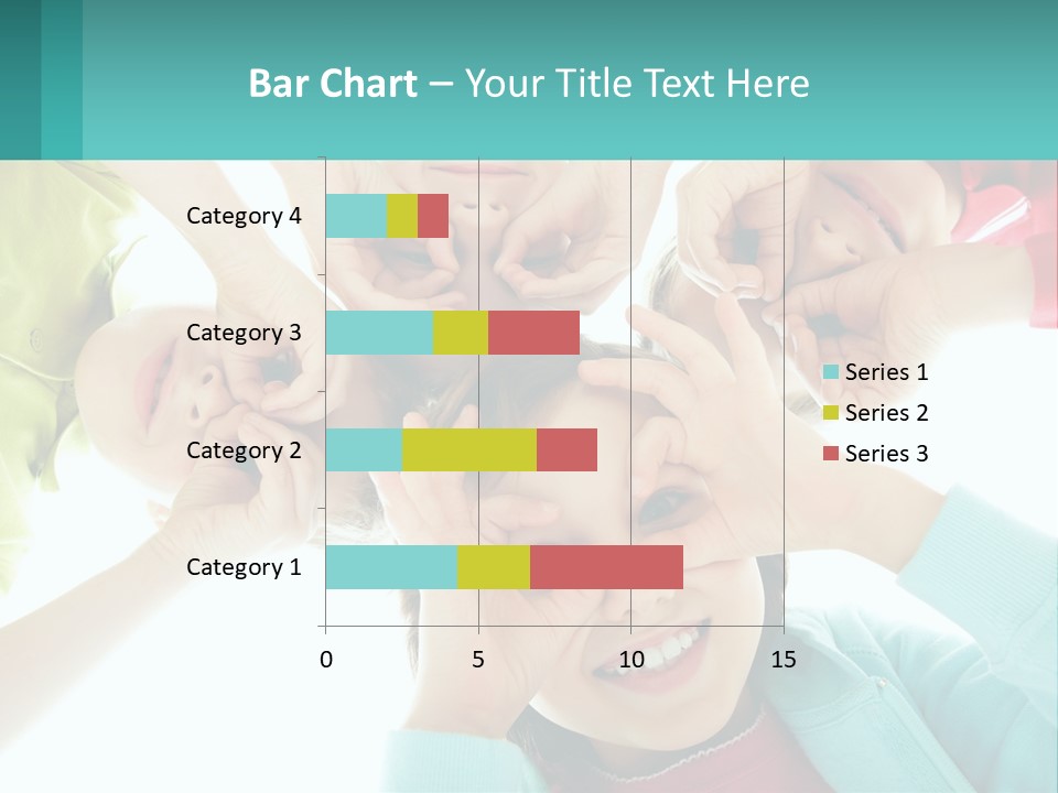 A Group Of Children Holding Their Hands Together PowerPoint Template
