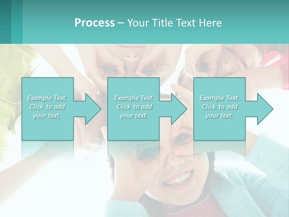 A Group Of Children Holding Their Hands Together PowerPoint Template
