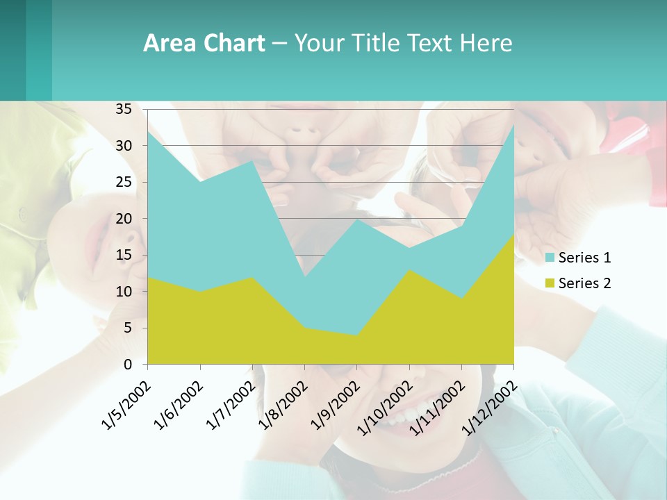 A Group Of Children Holding Their Hands Together PowerPoint Template