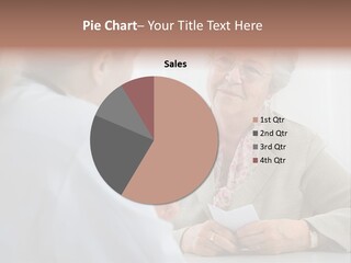 A Woman Talking To An Older Woman In A Doctor's Office PowerPoint Template