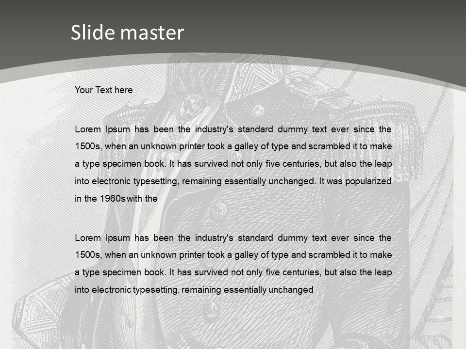 A Man In A Military Uniform Powerpoint Presentation PowerPoint Template