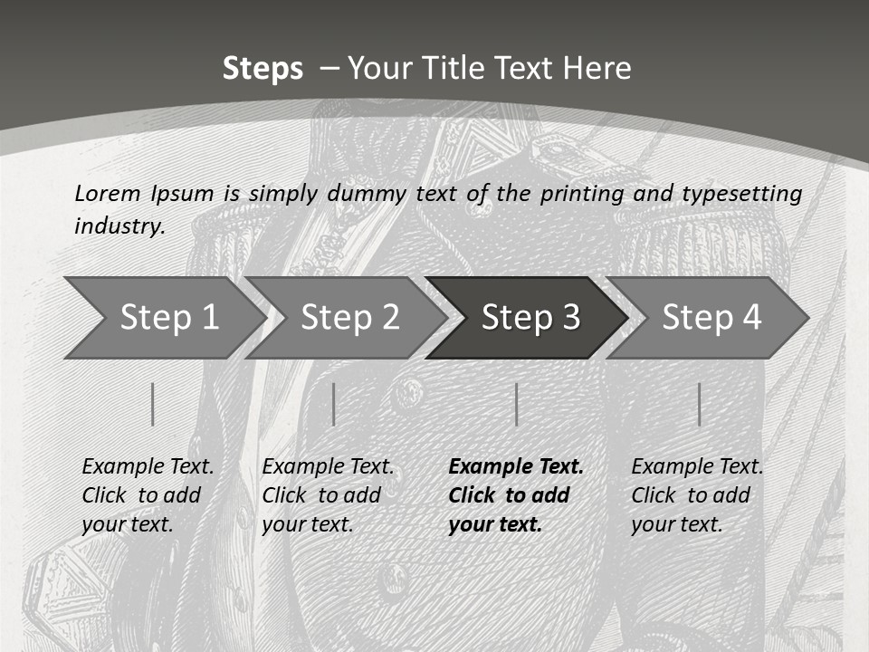 A Man In A Military Uniform Powerpoint Presentation PowerPoint Template