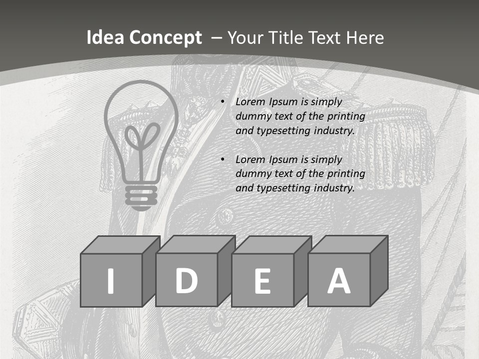 A Man In A Military Uniform Powerpoint Presentation PowerPoint Template