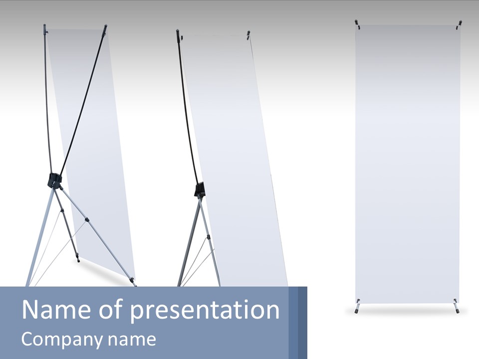 A Set Of Three Banners With A White Background PowerPoint Template