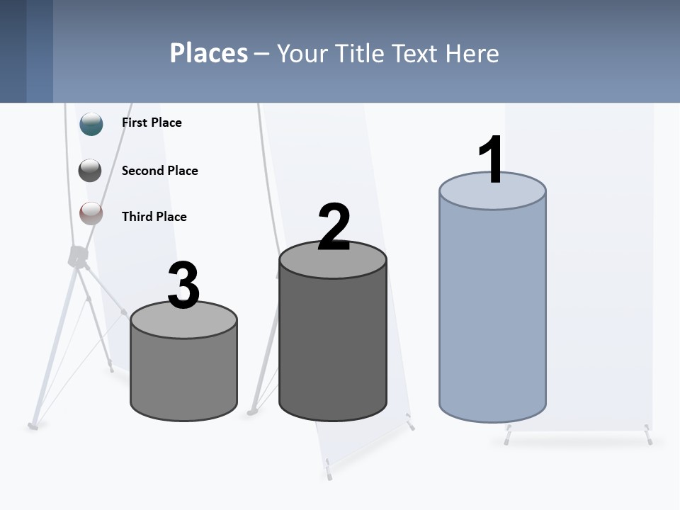 A Set Of Three Banners With A White Background PowerPoint Template