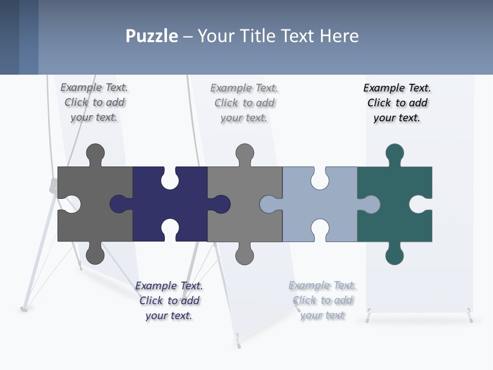 A Set Of Three Banners With A White Background PowerPoint Template