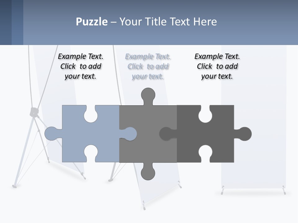 A Set Of Three Banners With A White Background PowerPoint Template