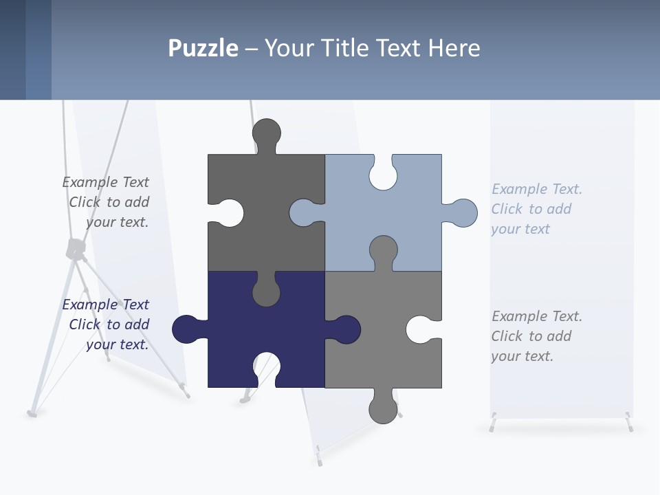 A Set Of Three Banners With A White Background PowerPoint Template