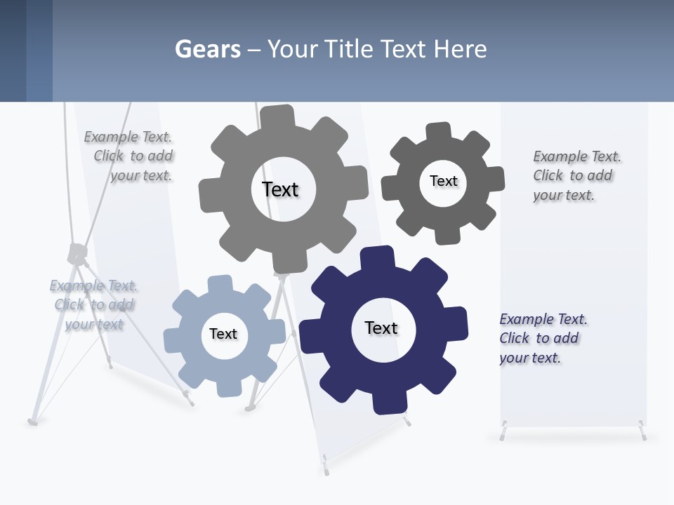 A Set Of Three Banners With A White Background PowerPoint Template