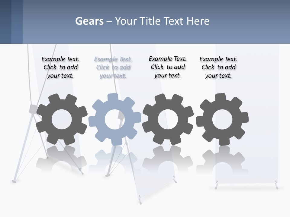 A Set Of Three Banners With A White Background PowerPoint Template