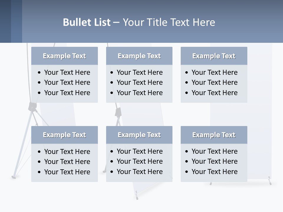 A Set Of Three Banners With A White Background PowerPoint Template