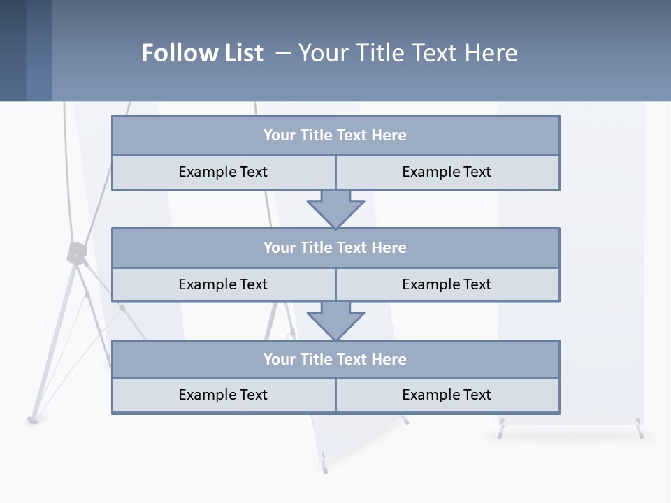 A Set Of Three Banners With A White Background PowerPoint Template