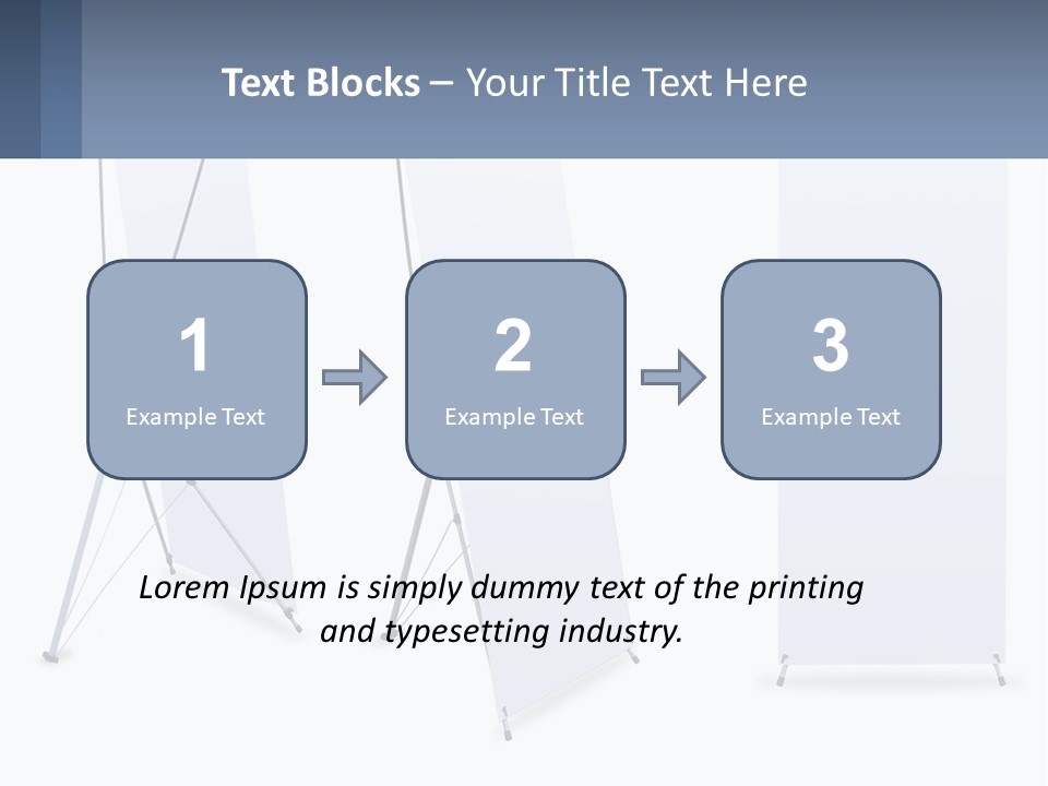 A Set Of Three Banners With A White Background PowerPoint Template