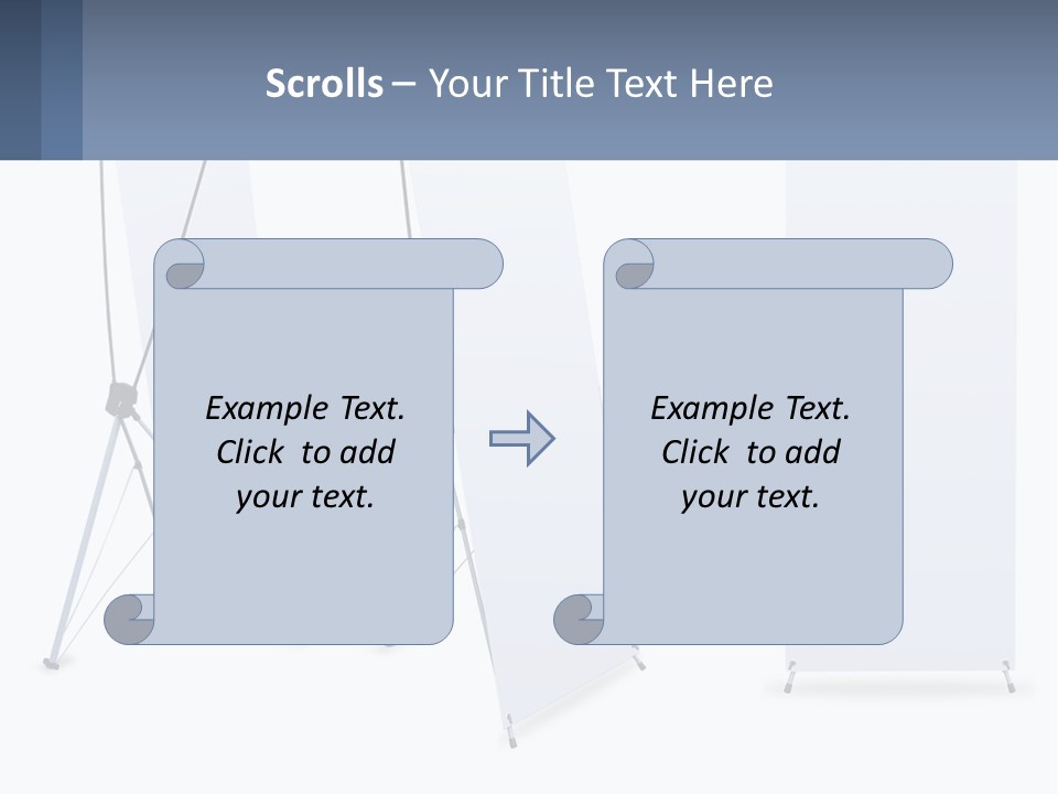 A Set Of Three Banners With A White Background PowerPoint Template