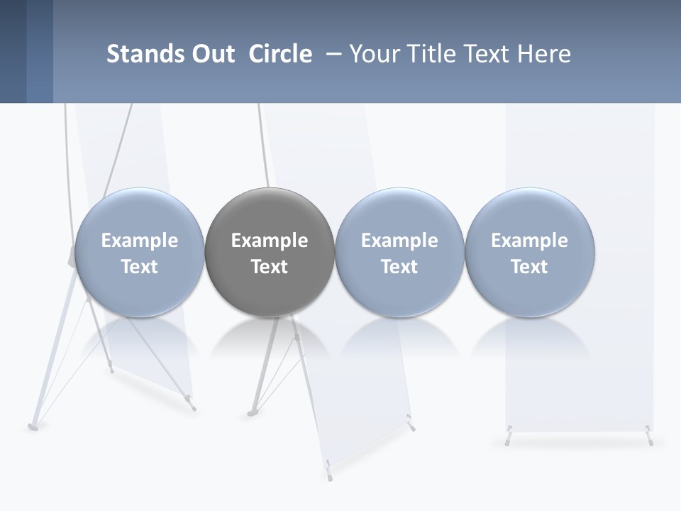 A Set Of Three Banners With A White Background PowerPoint Template