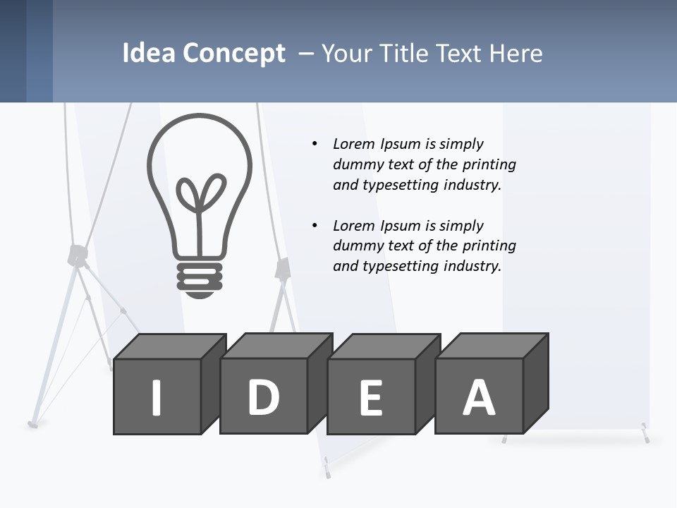 A Set Of Three Banners With A White Background PowerPoint Template