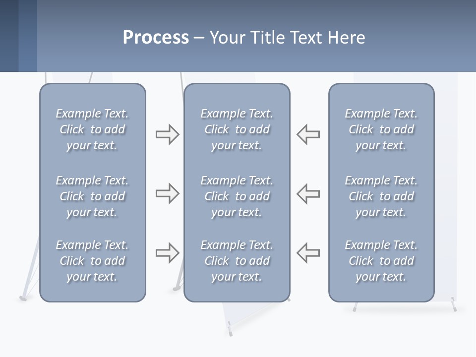 A Set Of Three Banners With A White Background PowerPoint Template