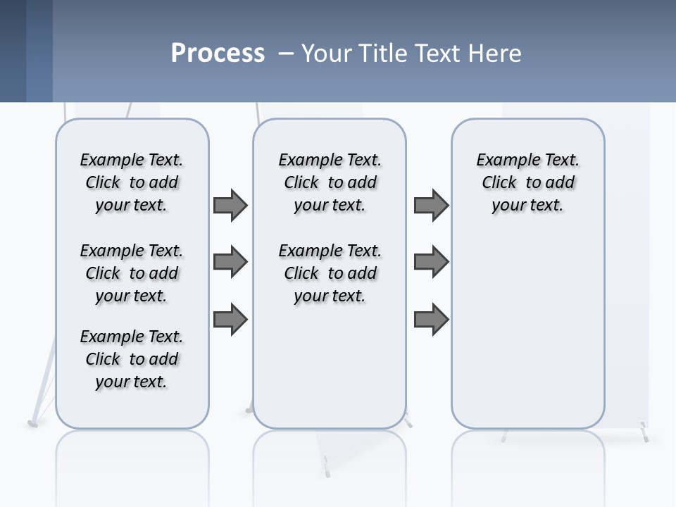 A Set Of Three Banners With A White Background PowerPoint Template