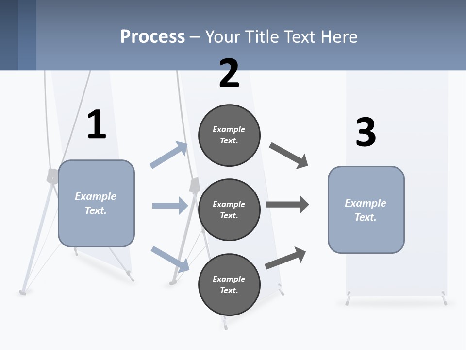 A Set Of Three Banners With A White Background PowerPoint Template