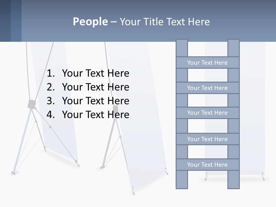 A Set Of Three Banners With A White Background PowerPoint Template