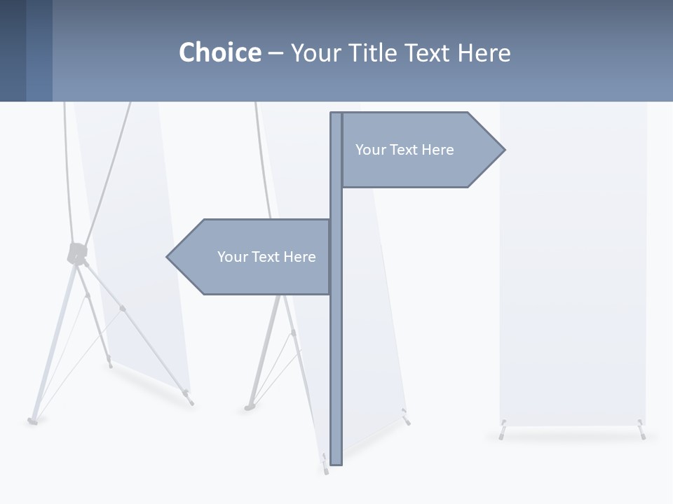 A Set Of Three Banners With A White Background PowerPoint Template