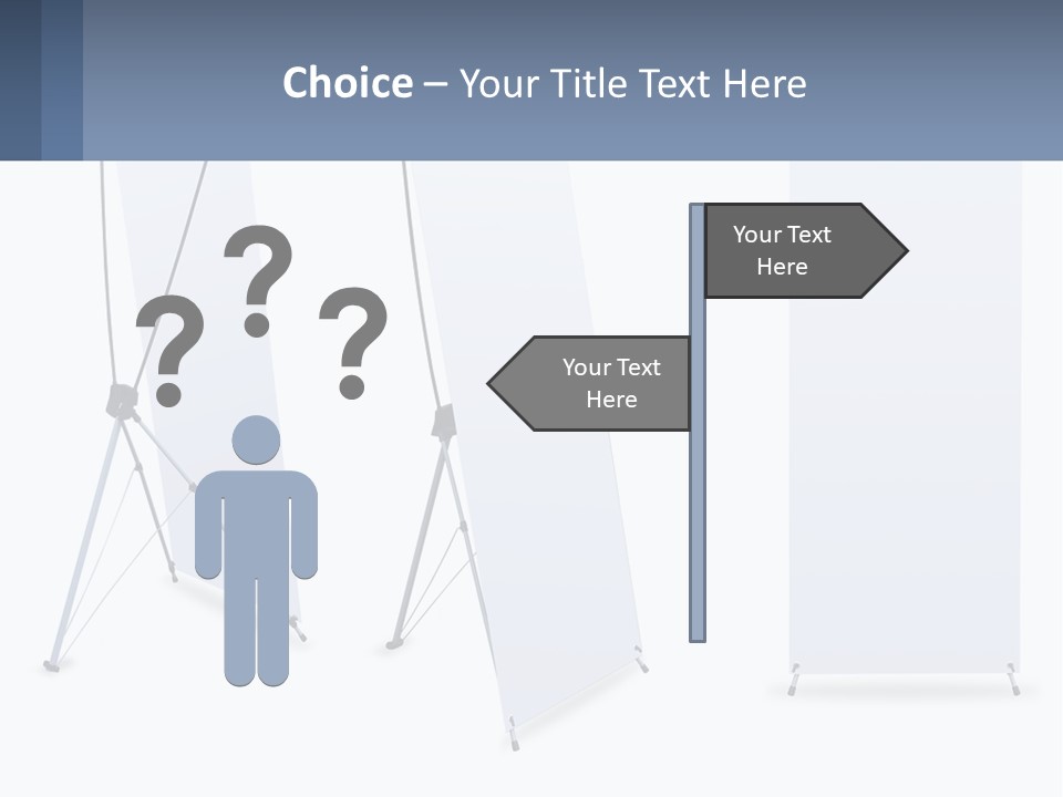 A Set Of Three Banners With A White Background PowerPoint Template