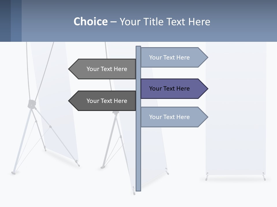 A Set Of Three Banners With A White Background PowerPoint Template