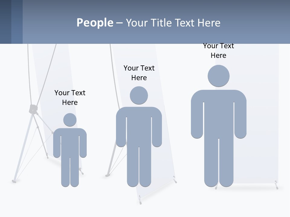 A Set Of Three Banners With A White Background PowerPoint Template