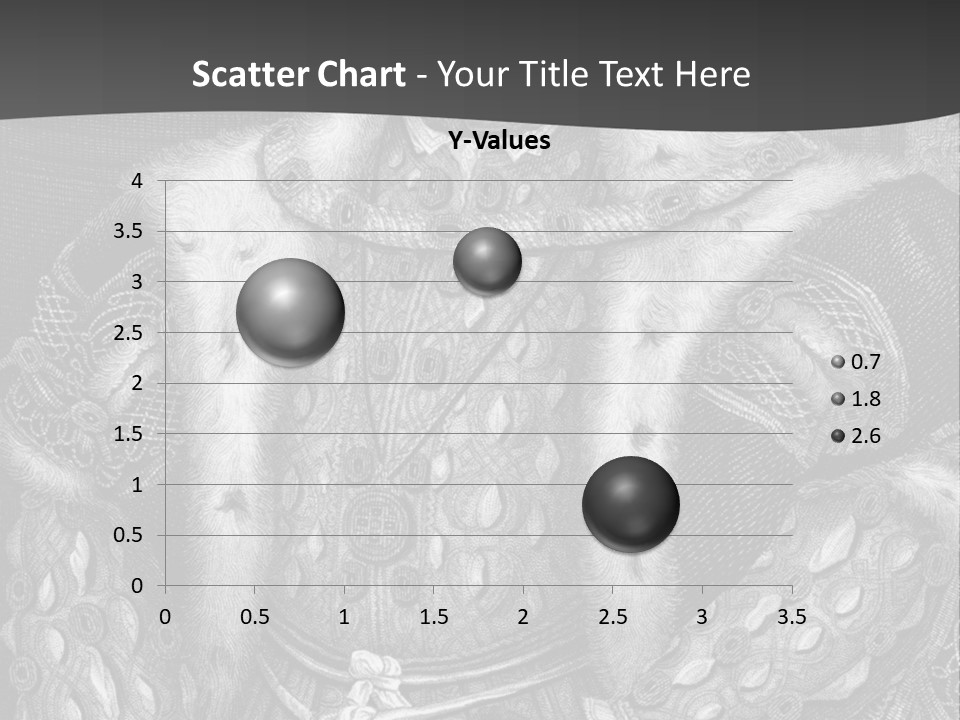A Black And White Image Of A Man In A Medieval Costume PowerPoint Template