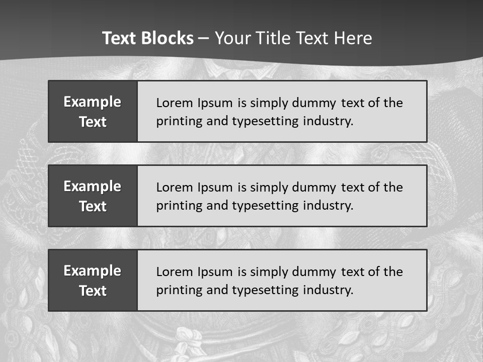A Black And White Image Of A Man In A Medieval Costume PowerPoint Template