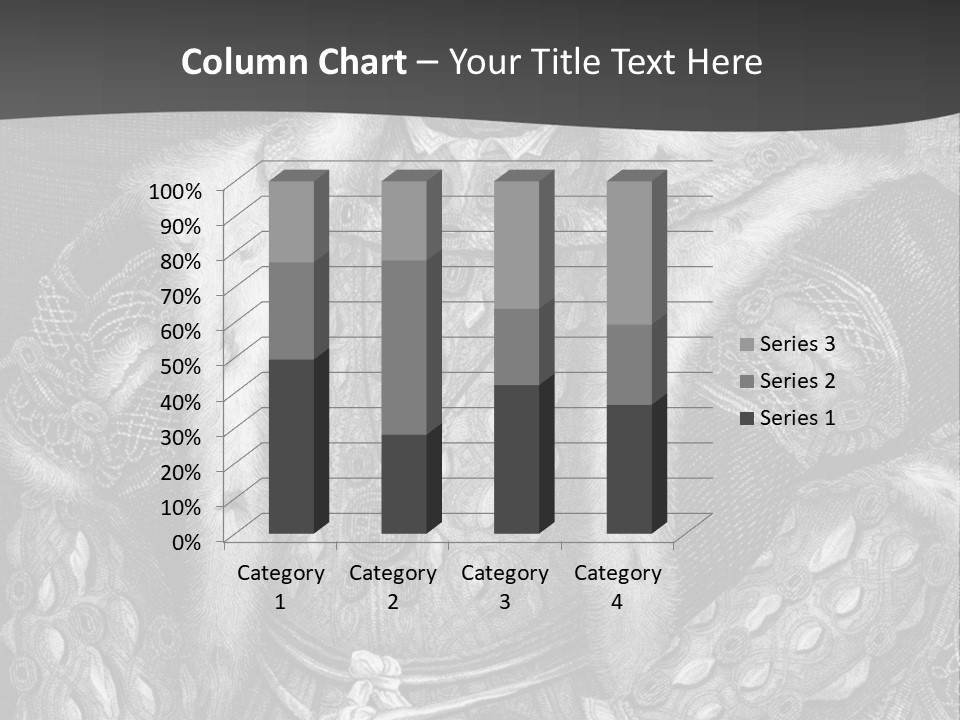A Black And White Image Of A Man In A Medieval Costume PowerPoint Template