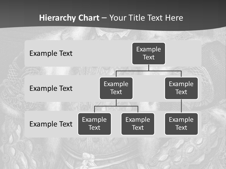 A Black And White Image Of A Man In A Medieval Costume PowerPoint Template