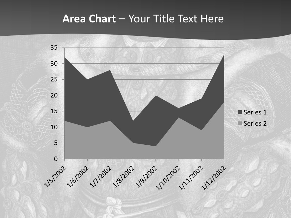 A Black And White Image Of A Man In A Medieval Costume PowerPoint Template
