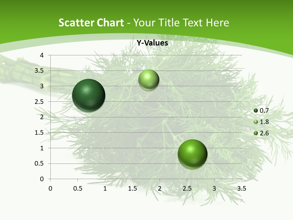 A Bunch Of Green Herbs On A White Background PowerPoint Template