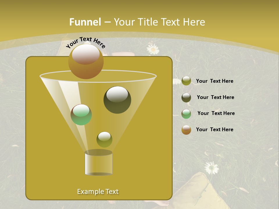 A Little Girl Laying In The Grass With Daisies PowerPoint Template