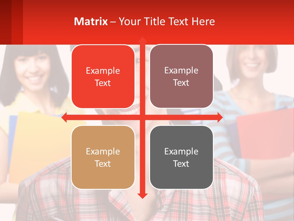 A Group Of People Holding Folders In Front Of A White Background PowerPoint Template
