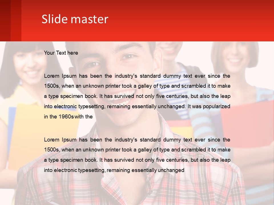 A Group Of People Holding Folders In Front Of A White Background PowerPoint Template